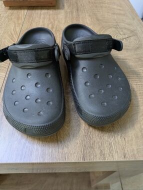 Crocs Black Slip-On with Adjustable Strap